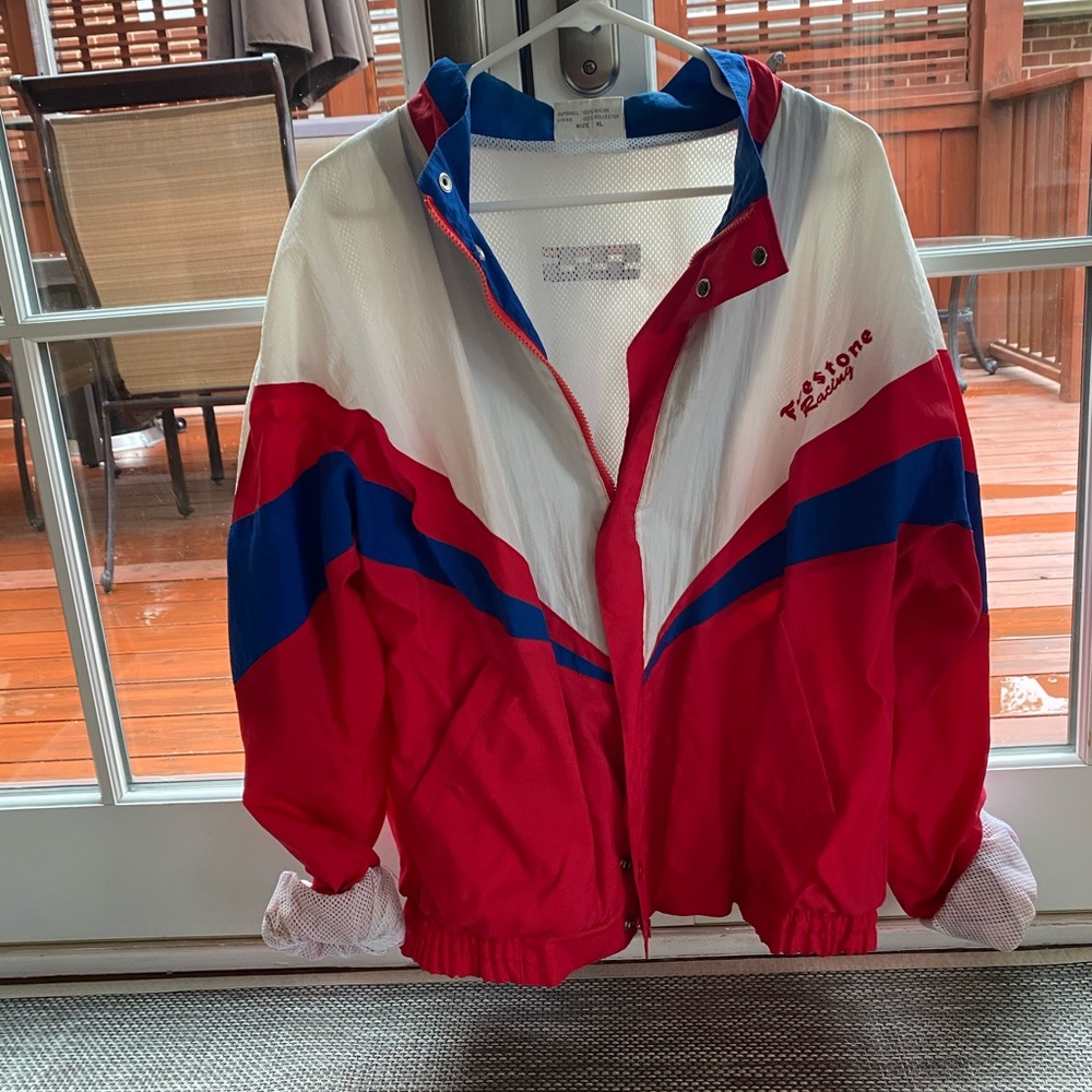 Vintage Firestone racing windbreaker